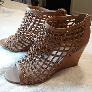 Vince Camuto Leather Wedge Sandals